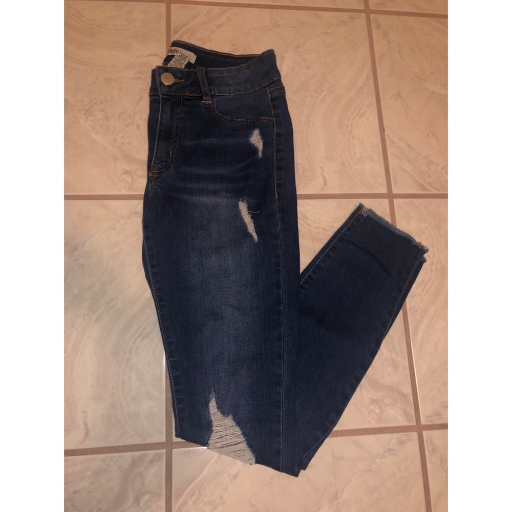 Frayed jeans